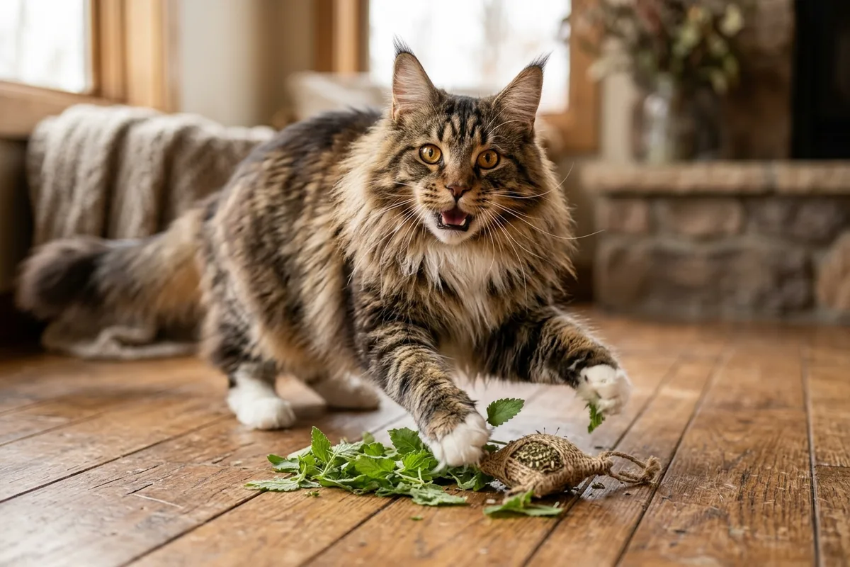 El Catnip y la Hierba Gatera en el Maine Coon: Reacción Genética, Efectos y Beneficios de Enriquecimiento