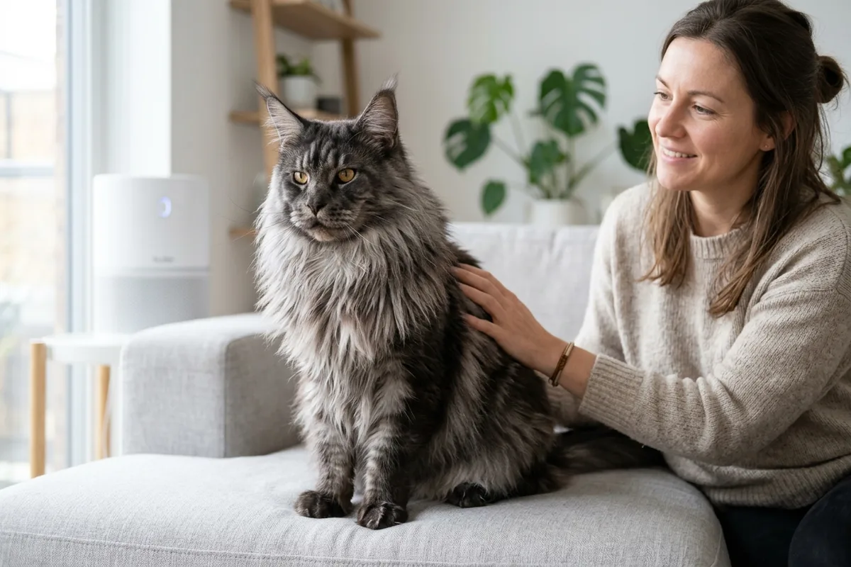 ¿El Maine Coon es Hipoalergénico? Alergias, Proteína Fel d 1 y Guía para Personas Alérgicas