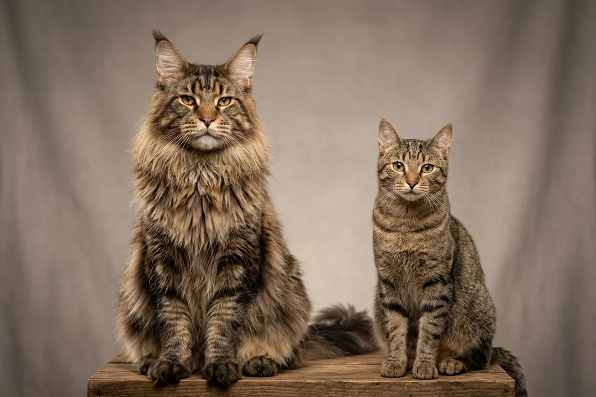 Maine Coon vs. Gato Común Europeo: Diferencias de Tamaño, Esperanza de Vida y Temperamento